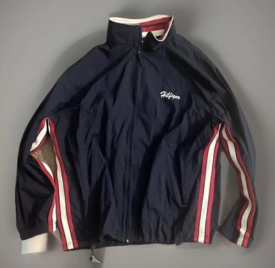 Tommy Hilfiger Atletismo Cremallera Completa Chaqueta Abrigo Vintage Retro Bordado XXL JBHS Foto 1 de 4