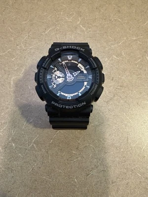 Casio G-Shock GA-110RG 5146 Black Resin Rose Gold Digital Analog Watch NICE - Image 1 of 4