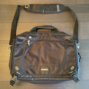 OGIO Laptop Computer Padded Messenger Bag Satchel Black Excellent Condition - Picture 1 of 10