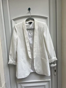 White Blazer Topshop relaxed Fit - Picture 1 of 5