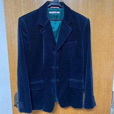 Paul Smith 女式圆点图案天鹅绒定制夹克,尺寸 40 日本 — 第 1/4 张图片