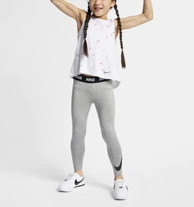 NIKE Dri-Fit Girls Leggings ( 36B293-042 )Grey Heather Girls Size 6X - Picture 1 of 1