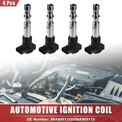 4 Pcs Automotive Ignition Coil for Volkswagen Passat 2000-2005 No.06A905115D - Image 1 of 4
