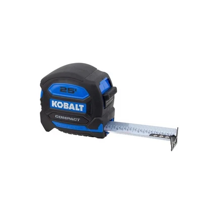 Kobalt 25 Ft. Tape Measure Compact Wide Blade Stainless Steel Double Sided  - Image 1 of 4