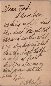 1924 Cincinnati Ohio to Pineville Kentucky Postcard Handwritten Note - Picture 1 of 2