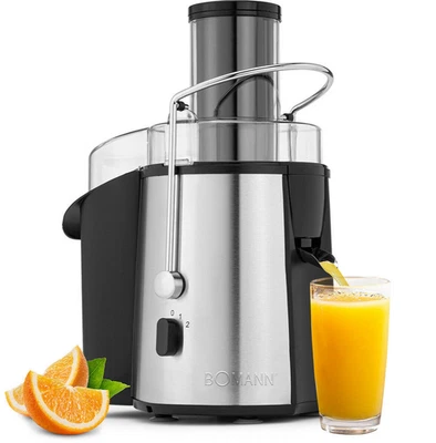Bomann Profi-Automatik-Entsafter AE 1917 CB edelstahl/schwarz, NEU - Bild 1 von 4