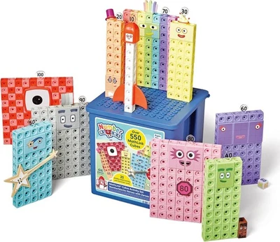 Numberblocks Mathlink Cubes Set Kids Educational Toys Preschool Learning - Image 1 of 4