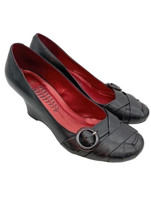 BRONX Zapatos de cuña Mujeres Tacones Talla EU 38 negro look casual - Imagen 1 de 4