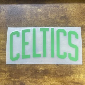 Celtics Decal/Sticker - Permanent Vinyl - 2.5”x5.25” - Green - Bild 1 von 2