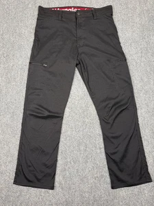 Wrangler Outdoor Series Mens 34x30 Straight High Rise Black Performance Pants - Picture 1 of 9