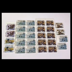 Achtundzwanzig (28) NEW JERSEY State Waterfowl DUCK STAMPS postfrisch OG NH 1986-1990 - Bild 1 von 5