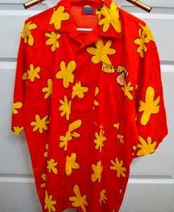 Camisa Family Guy Fox Estilo Hawaiano Hawaiano Talla XL De Colección 2004 Rojo/Amarillo Floral - Imagen 1 de 15