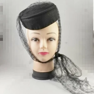 Vintage 1940's womens hats Pill Box Free Shipping  - Picture 1 of 4