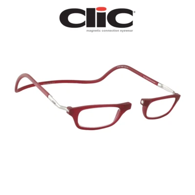 Reading Glasses Clic Frosted Red XL Hoya Lens 100% Authentic Clic Products - Image 1 of 4
