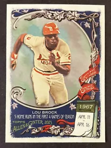 Allen & Ginter 2023 tramos impecables #SS-21 Lou Brock - Imagen 1 de 2