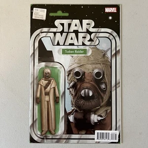 Star Wars #8 Tusken Raider Action Figure Variant Marvel Comic Sandpeople New - Picture 1 of 2