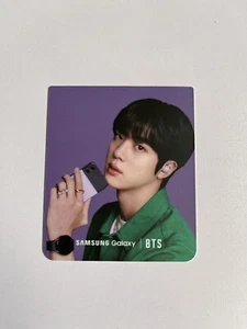 Official BTS Jin Seokjin Samsung Galaxy Flip Phone Photocards PC - Imagen 1 de 2