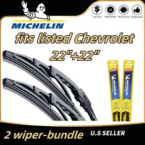 High Performance: Michelin 2-Wiper Blade Set fits listed Chevrolet - 13-22-22