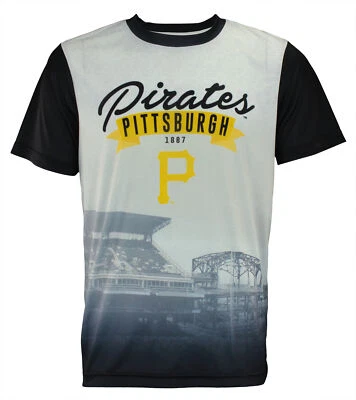 Camiseta Forever Collectibles MLB Para Hombre Pittsburgh Pirates Outfield Foto Foto 1 de 3