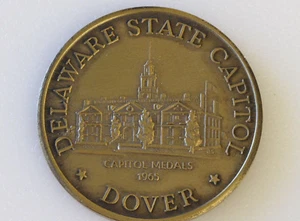 1965 Dover Delaware Bronze Medal Capitol Medals States of the Union D5665 - Bild 1 von 2