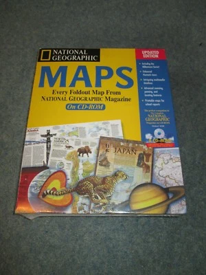 Maps: Every Foldout Map from National Geographic Magazine on CD-ROM - Sealed - Image 1 of 4