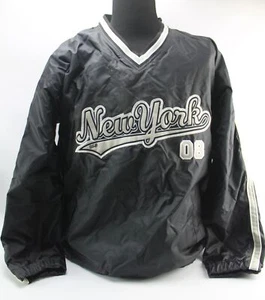 Steve & Barrys NUEVA YORK 08 Negro Pulóver Estadio Chaqueta Abrigo Para Hombre XL - Imagen 1 de 5