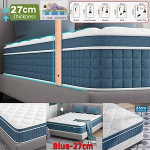LUXURY ORTHOPAEDIC POCKET 4000 SPRUNG MATTRESS 3FT 4FT6 5FT KING SIZE - Picture 1 of 15