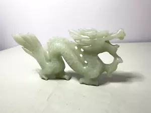 Chinesischer Jade Drache Schnitzerei Figur - Bild 1 von 14