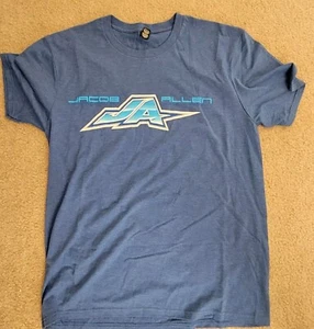 2021 Jacob Allen  World of Outlaw Sprint Car Tee  Large New Pa Posse Fast Ship - Picture 1 of 4