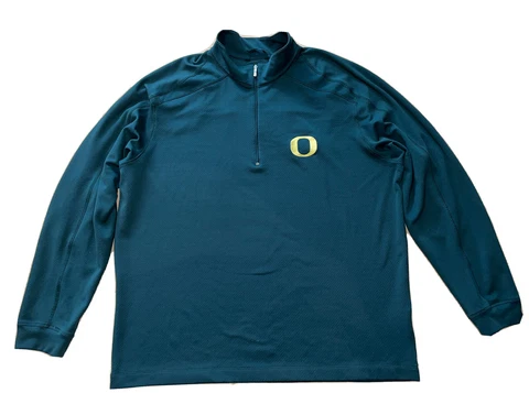 Oregon Ducks Nike Golf  Pullover 1/4 Zip Dri-Fit Men's XL Green Cover