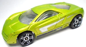 2002 HOT WHEELS CADILLAC CIEN GREEN 1:64 DIECAST 2 5/8" CAR WITH WHITE STRIPES - Picture 1 of 6