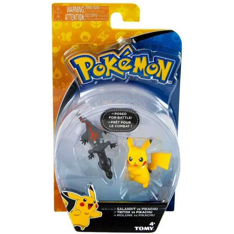 Pokemon Action Pose - Pikachu vs Salandit 2-Pack - Image 1 of 1
