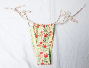 Nasty Gal Womens Printed Tide Side Bikini Bottoms EJ3 Multicolor UK 10 (US6) NWT - Picture 1 of 3
