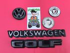 1985 VW Golf Rear Trunk Lid Logo Symbol Sign Tailgate Nameplate Badge Set OEM Volkswagen Golf