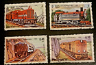 A6   -  Trains on stamps Lovely set of 4 from Kampuchea