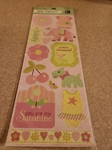 K & Company/ Brenda Walton~Small Wonders Girl~Embossed Stickers - Picture 1 of 1