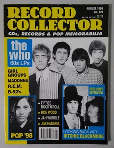 Record Collector Magazine (Aug 1998) Madonna, REM, Hendrix, Blackmore, Hanson - Picture 1 of 2