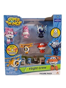Super Wings Transform-a-Bots World Airport Flight Crew Playset  8 Figures NEW! - Picture 1 of 7