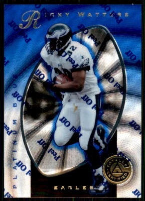 Ricky Watters 1997 Pinnacle Totally Certified Platinum Blue #24 /2499 Eagles NFL - Image 1 of 2
