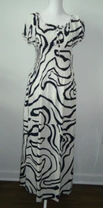 Kindred Anthropologie Women's Zebra Print Long Dress 100% Rayon #166636 Size-XL - Picture 1 of 10