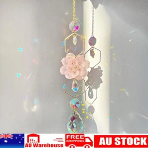 Sun Catcher Hanging Ornament Wind Chimes Flower Suncatcher Garden Decor - Picture 1 of 12