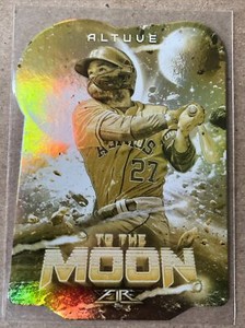JOSE ALTUVE 2022 TOPPS FIRE GOLD MINTED DIE-CUT TO THE MOON #TTM-21