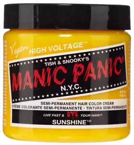 Manic Panic HIGH VOLTAGE Cream Semi-Permanent Vegan Hair Dye 4 oz - SUNSHINE - Picture 1 of 2