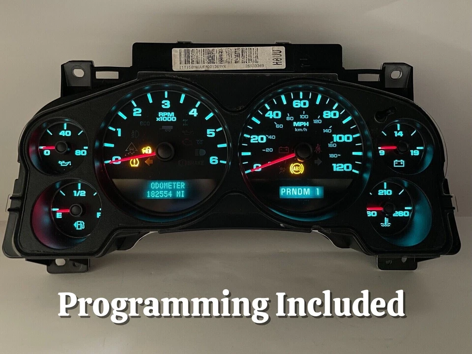 07-12 Silverado 2500HD 3500 Speedometer Instrument Gauge Cluster - Image 1 of 4