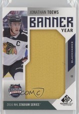 2016 SP Game Used Banner Year Stadium Series Chi vs Min Jonathan Toews #BSS-JT