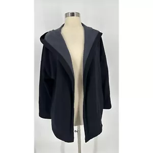 Fabletics Hooded Open Cotton Front Oversized Women’s Jacket With Pockets Size M - Picture 1 of 9