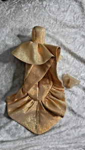 A Dolls Life Vanessa Gold Metallic Dress Fashion Royalty - Picture 1 of 4