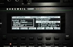 Kurzweil K2000 K2000R K2000S K2VX K2000VP kundenspezifisches (negatives) LED-Display! - Bild 1 von 2