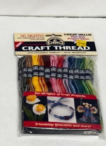 DMC Craft Thread Floss 36 Skeins 100% Cotton Variegated Non-Divisible 360 yds - Picture 1 of 4