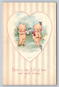Postcard Valentine Kewpies Box Full of Love Artist Rose O'Neill Gibson E761 - Picture 1 of 2